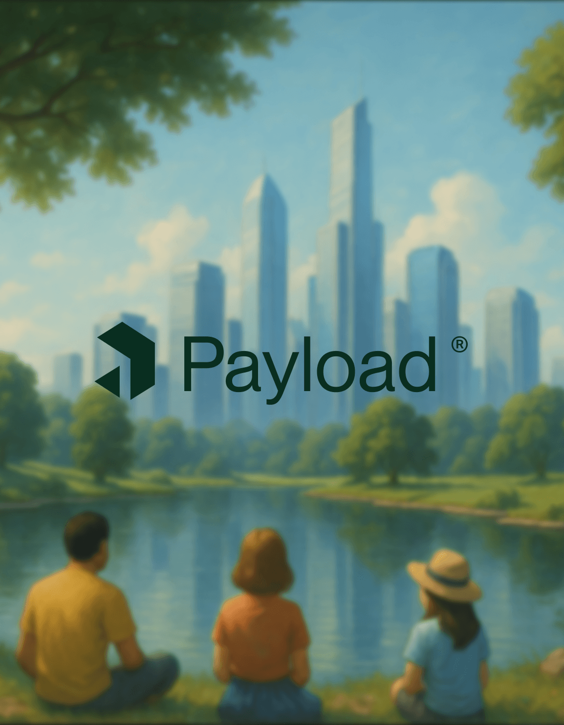 Payload Logo auf unscharfen Hintergrund
